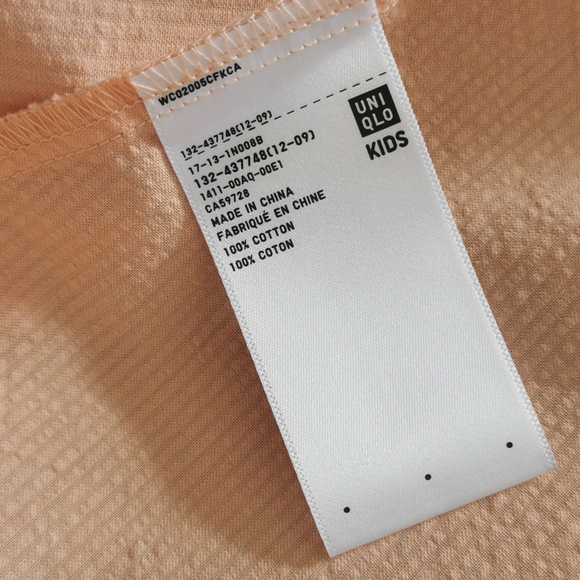 Uniqlo U kids peach dress, size 13 (feets to size S adult) - Picture 5 of 5